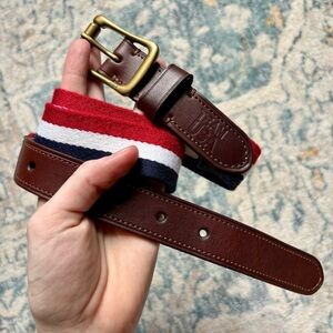 POLO Ralph Lauren Team USA 2018 Olympics Red White Blue Belt Women’s Size Small